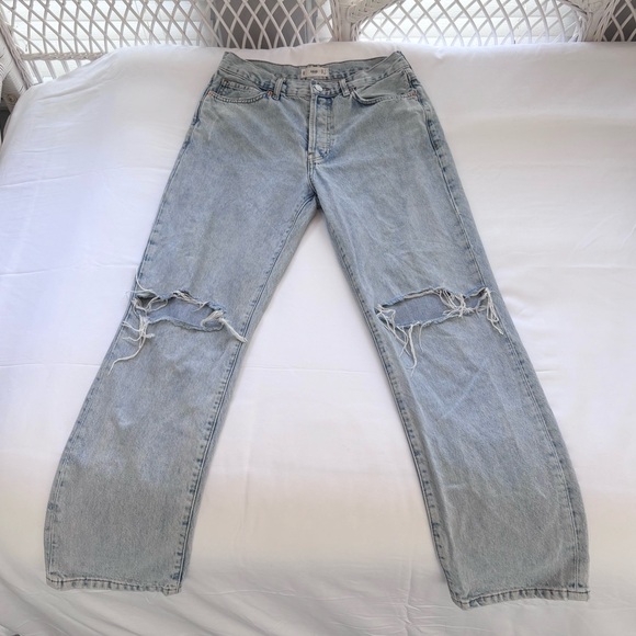 Mango Ripped Blue Jeans - Picture 2 of 8